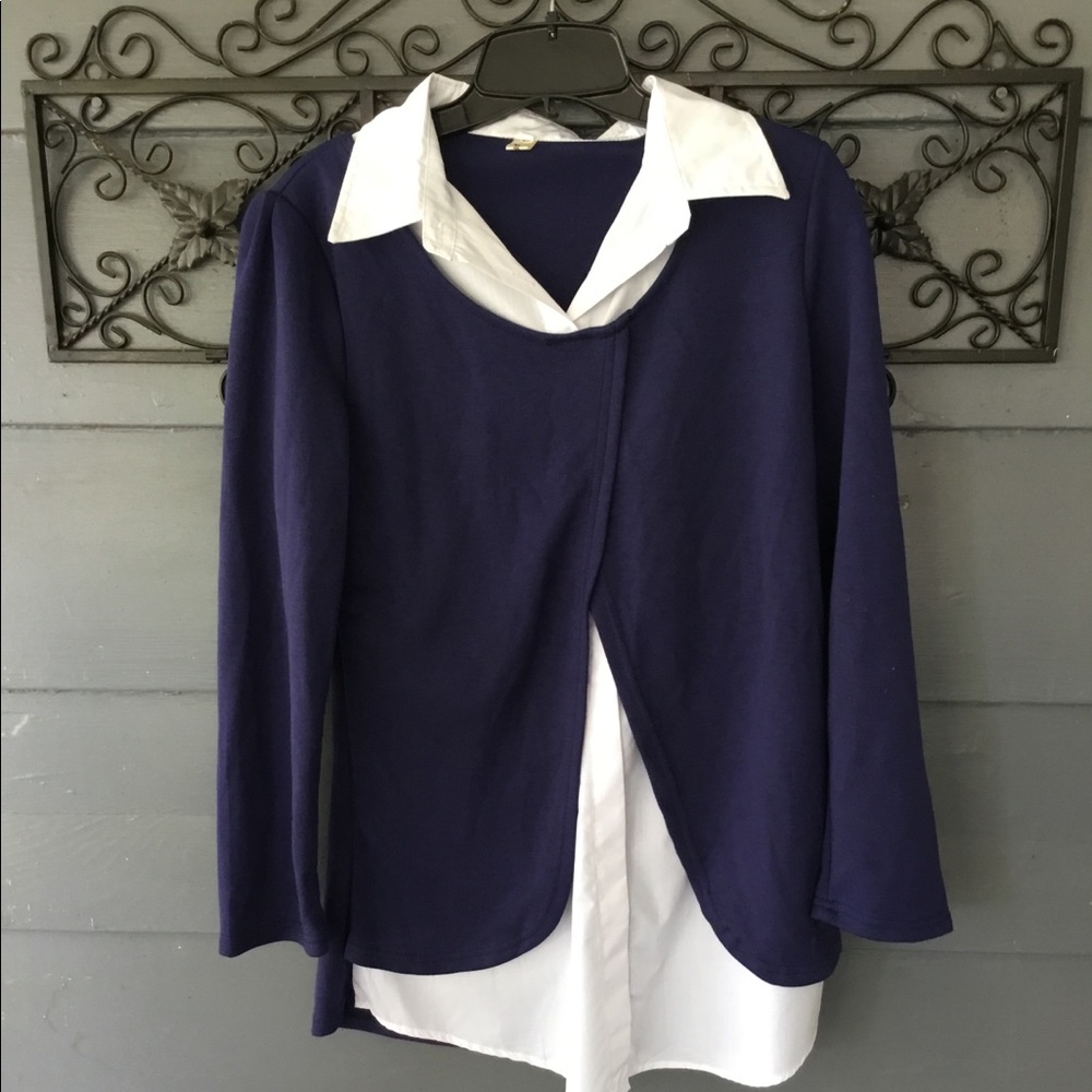 ⭐️Sale⭐️  Faux sweater/blouse combo Medium